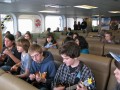 Hawaii Tour - Practicing on the ferry